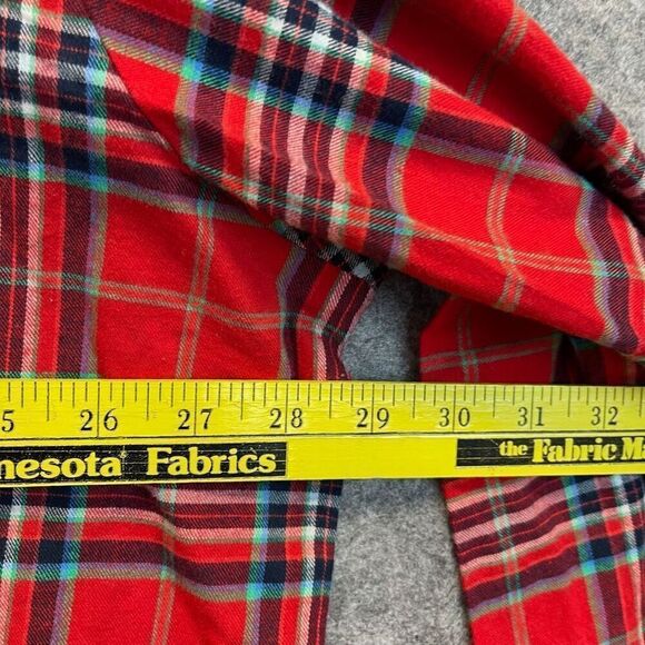 NWT WONDERSHOP Pajama Set Men's Sz 3XL Red Plaid Long Sleeve 100% Cotton Holiday - Picture 7 of 16